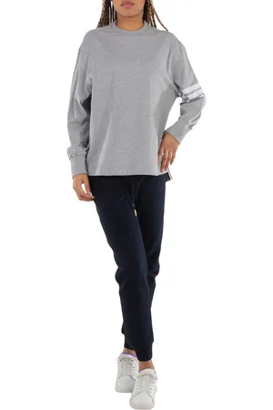 Thom Browne 4-Bar Long-Sleeve Cotton Jersey Ruby T-Shirt, Brand Size 36 (US Size 0)