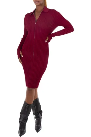 Burberry EKD Ribbed- Knitted Long Sleeve Dress, Size X-Small