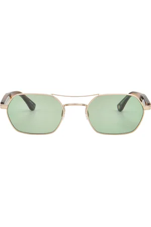 GARRETT LEIGHT GOLDIE SUN Palm Geometric Sunglasses 4064 G-BIO BTO/PALM 50