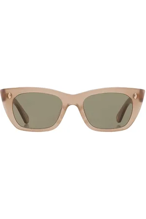 GARRETT LEIGHT WEBSTER SUN Green Cat Eye Sunglasses 2138 CHANT/GRN 49