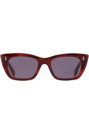 GARRETT LEIGHT WEBSTER SUN Blue Smoke Cat Eye Sunglasses 2138 VINBRT/BS 49