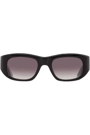 GARRETT LEIGHT LAGUNA SUN Waning Moon Gradient Rectangular Sunglasses 2140 BK/WMNG 50