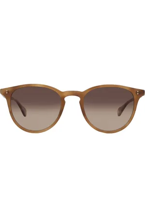 GARRETT LEIGHT MANZANITA SUN California Dream Gradient Oval Sunglasses 2151 EMT/CADG 50