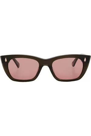 GARRETT LEIGHT WEBSTER SUN Bordeaux Cat Eye Sunglasses 2138 MSTO/BOR 49