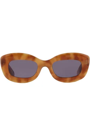 GARRETT LEIGHT DOLORES SUN Blue Smoke Cat Eye Ladies Sunglasses 2139 EMT/BS 48