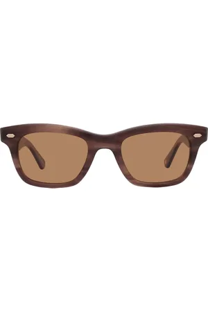GARRETT LEIGHT GROVE SUN Marigold Rectangular Sunglasses 2143 SQT/MAG 48