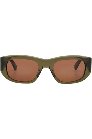 GARRETT LEIGHT LAGUNA SUN Oak Rectangular Sunglasses 2140 WIL/O 50