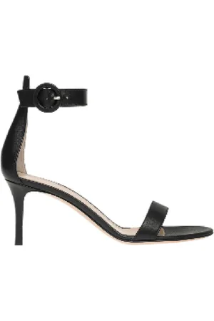 Gianvito Rossi Portofino 70MM Nappa Leather Sandals, Brand Size 38 (US Size 8)