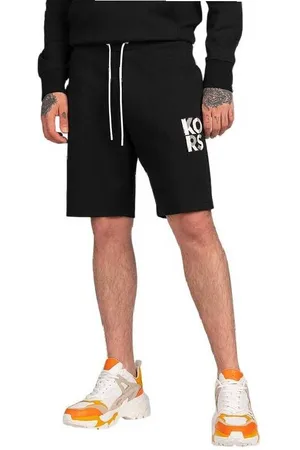 Michael Kors Drawstring Logo-Print Shorts, Size Small