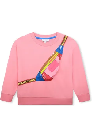 Marc Jacobs Pink Fleece Fanny Pack Graphic Sweatshirt, Size 12Y