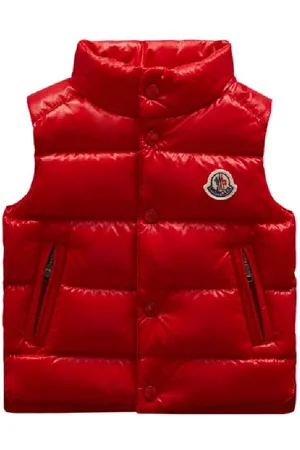 Moncler Logo-Applique Padded Vest, Size 18/24M