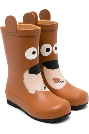 Stella McCartney Kids Bear-Motif Rain Boots, Brand Size 31 (13.5 Kids)
