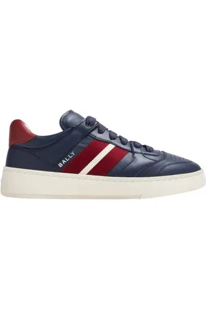 Bally Rebby Leather Low-Top Sneakers, Brand Size 40 ( US Size 7 )