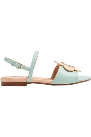 Stella McCartney Girls Daisy Flower Detail Slingback Sandals, Brand Size 29 (12 Kids)