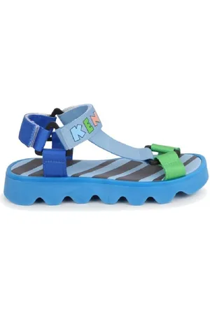 Kenzo Boys Logo-Print Stripe Sandals, Brand Size 31 (13.5 Kids)