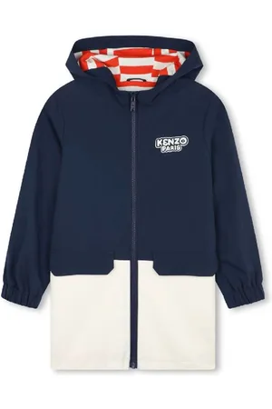 Kenzo Boys Classic Hood Long Sleeve Jacket, Size 10Y