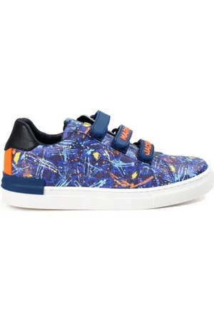 Marc Jacobs Boys Paint Splatter Velcro Sneakers, Brand Size 35 (3.5 Kids)