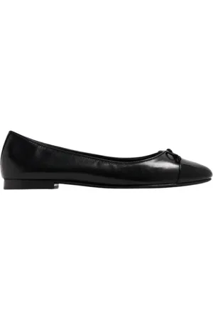 Tory Burch Cap-Toe Bow Ballet Flats, Size 9
