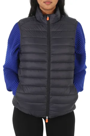 save the duck Ladies Black Charlotte Puffer Vest, Brand Size 1 (Small)