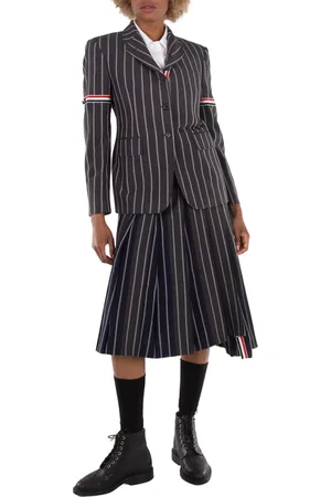 Thom Browne Knee Length Classic Pleated Skirt, Brand Size 40 (US Size 4)