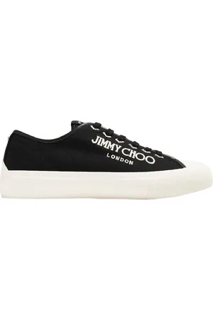 Jimmy Choo Palma Low-Top Canvas Sneakers, Brand Size 41 (US Size 8)