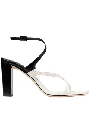 Jimmy Choo Azie 85 Nappa Leather Sandals, Brand Size 38 ( US Size 8 )