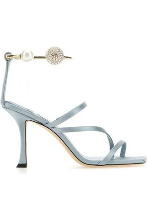Jimmy Choo Ottilia 90 Crystal and Pearl Strap Sandals, Brand Size 36 ( US Size 6 )