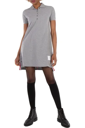 Thom Browne Classic Pique Stripe Polo Dress, Brand Size 38 (US Size 2)