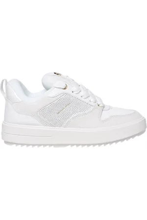 Michael Kors Rumi Logo-Plaque Leather Sneakers, Brand Size 7 (US Size 7)