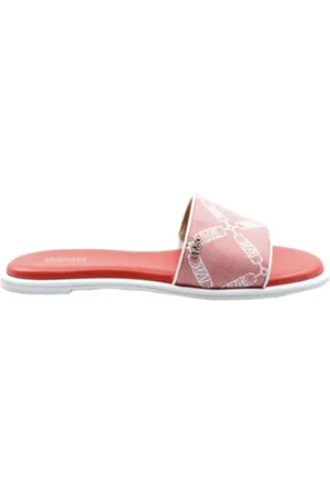 Michael Kors Empire Logo Saylor Slide Sandals, Brand Size 7 ( US Size 7 )