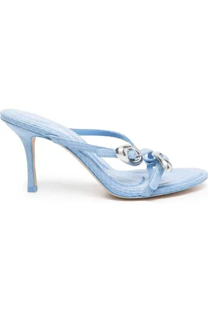 Alexander Wang Dome 85 Water Snake Slide Sandals, Brand Size 37 ( US Size 7 )