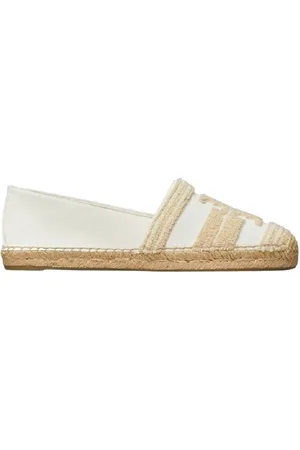 Tory Burch Double T Logo Espadrilles, Size 6