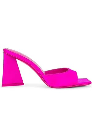 The Attico Mini Devon 85 Satin Sandals, Brand Size 37 ( US Size 7 )