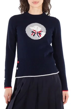 Thom Browne Wool Classic Hector Pullover, Brand Size 38 (US Size 2)