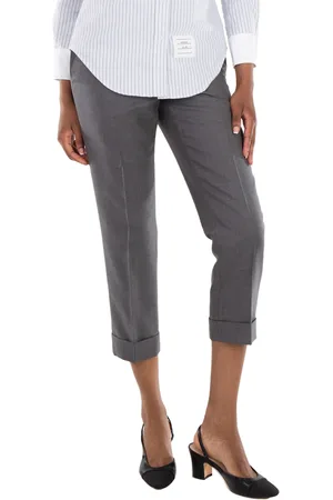 Thom Browne Low Rise Side Tab Slim Trousers, Brand Size 38 (US Size 2)