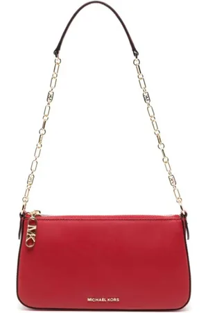 Michael Kors Medium Empire Leather Chain-Link Pochette