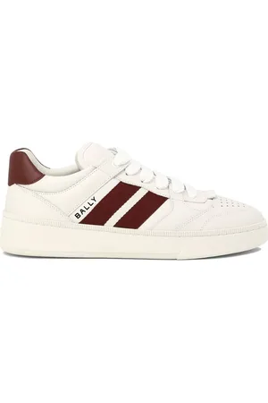 Bally Rebby Leather Low-Top Sneakers, Brand Size 41 ( US Size 8 )
