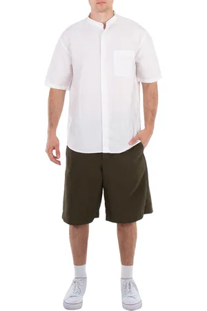 OAMC Mens Forest Wide-Leg Bermuda Vapor Shorts, Size Small