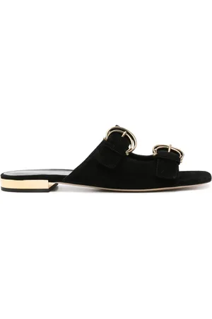 Chloé Alize Calf Suede Flat Sandals, Brand Size 40 ( US Size 10 )