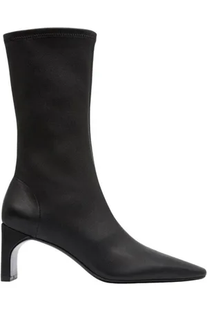 St Agni Hanne Black Leather Boots, Brand Size 35 ( US Size 5 )