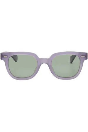 GARRETT LEIGHT GLCO x JOSH PESKOWITZ SUN Green Square Mens Sunglasses 2146 MLA/GRN 47