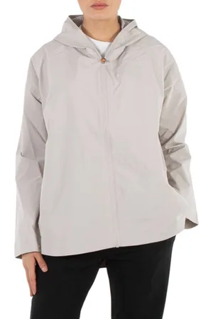 save the duck Rainy Beige Dawa Hood Windbreaker Jacket, Brand Size 2 (Medium)
