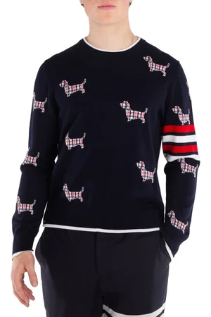 Thom Browne Hector Icon Half Drop Jersey Top, Brand Size 3 (Large)