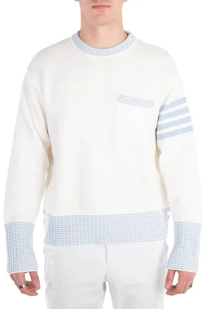 Thom Browne Mens Cotton 4-Bar Hector Pullover, Brand Size 2 (Medium)