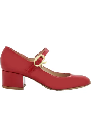 Gianvito Rossi Mary Ribbon Block Heel Pumps, Brand Size 38 ( US Size 8 )