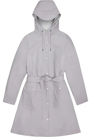 Rains Waterproof Curve W Jacket - Flint, Size Medium