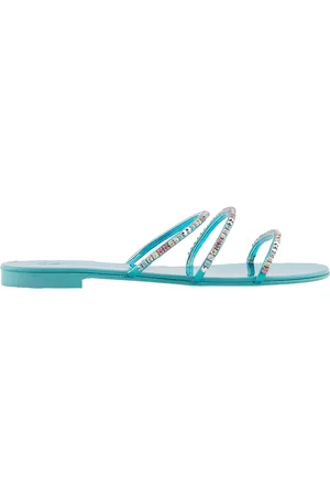 Giuseppe Zanotti Rhinestone Embellished Flat Sandals, Brand Size 36 ( US Size 6 )