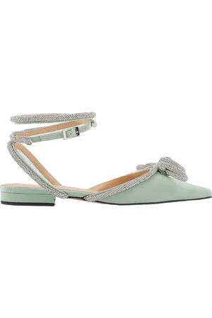 Mach & Mach Double Bow Ballet Flats, Brand Size 36 ( US Size 6 )