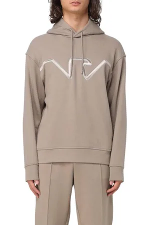 Emporio Armani Incense Eagle Logo Jersey Hoodie, Size X-Large