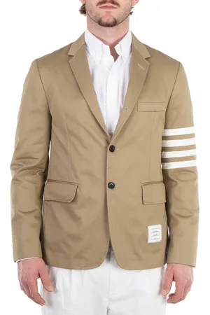 Thom Browne Cotton Twill 4-Bar Unconstructed Classic Sport Coat, Brand Size 2 (Medium)